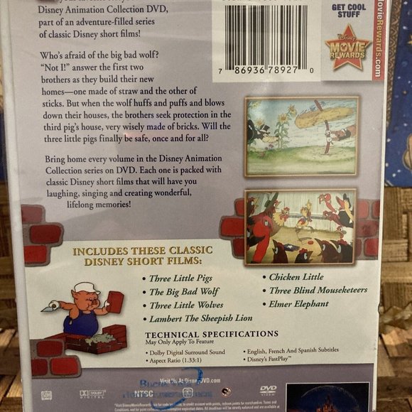 Disney Animation Collection: Volume 2: The Three Little Pigs (DVD) Walt Disney - Picture 7 of 10